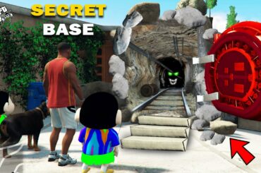 GTA 5 : Franklin & Shinchan Found A Hidden Secret Tunnel Bunker In GTA 5 ! (GTA 5 Mods)