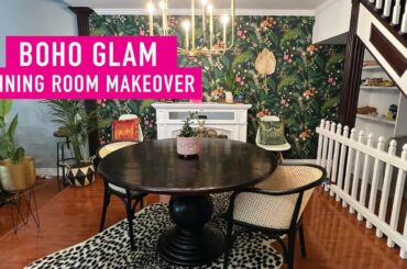 Boho Glam Maximalist Dining Room Makeover ft. Mary Lynn Rajskub!