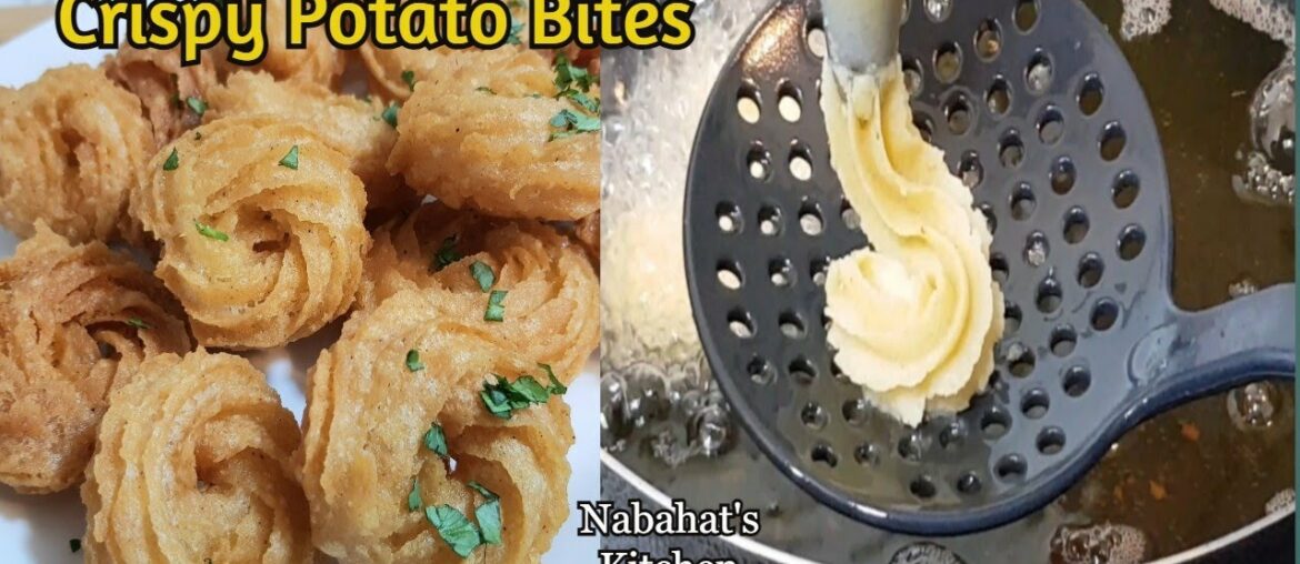 Crispy Bubble Potato Chips | French Fries | Potato Bites Recipe in Urdu Hindi by Nabahat's Kitchen Crispy Bubble Potato Chips | French Fries | Potato Bites Recipe in Urdu Hindi by Nabahat's Kitchen