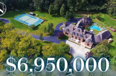 Unparalleled French Country Residence in Matinecock on 6+ Acres