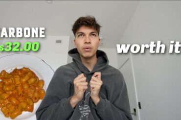 eating at hyped nyc restaurants.