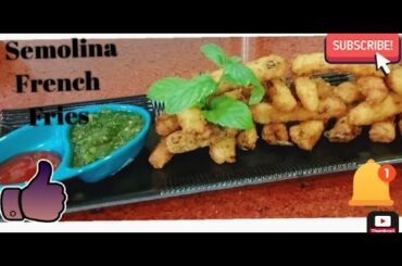 Semolina French Fries|New Dish Recipe| Pinkey's Kitchen