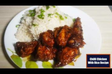 Chili Chicken With Rice:: Recipe Chili Chicken With Rice:: Restaurant Style Chilli Chicken