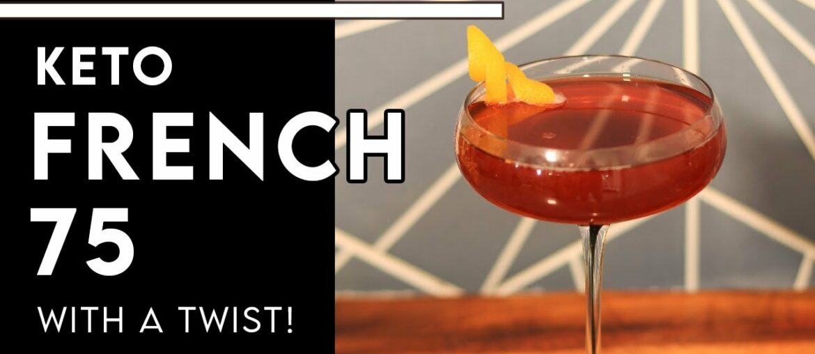 Best Healthy Cocktail Ever? PINK FRENCH 75 (Sugar-free + Keto) - Chef Michael