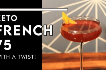 Best Healthy Cocktail Ever? PINK FRENCH 75 (Sugar-free + Keto) - Chef Michael