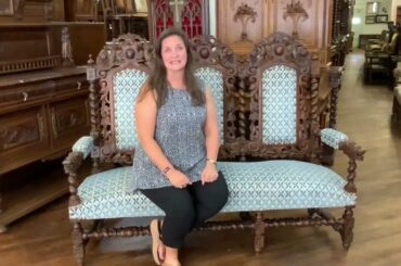 Regal Antique Hunting Settee | Call Us Today! 803-276-4001