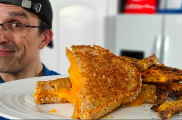 Amazing Ezekiel Grilled Cheese with Homemade Fries! | NInja Foodi Pressure Cooker French Fry Recipe