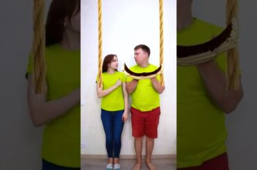 Sweet cake or french fries? #shorts Food challenge Happiki