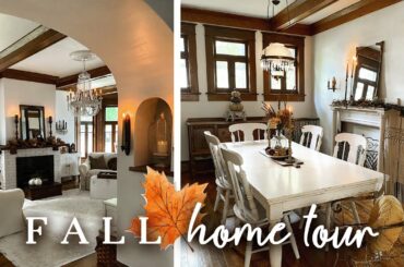 Fall Home Tour 2022 (European Farmhouse Style) How I Decorate for Fall with Thrifted Vintage Decor!