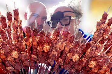 Midnight PERSIAN KEBABS in Iran! LATE NIGHT Iranian STREET FOOD!