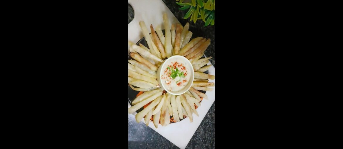 Crispy french fries with cheese dip #frys #fingerchips #cheesedip #tasty #viral #shorts #recipe