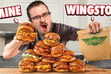 Making EVERY Wingstop Chicken Sandwich At Home | But Better