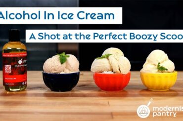 Alcohol in Ice Cream. A shot at the Perfect Boozy Scoop
