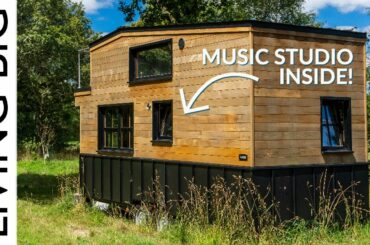 French Musician’s Dream Tiny House w/ Super Cool Micro Balcony