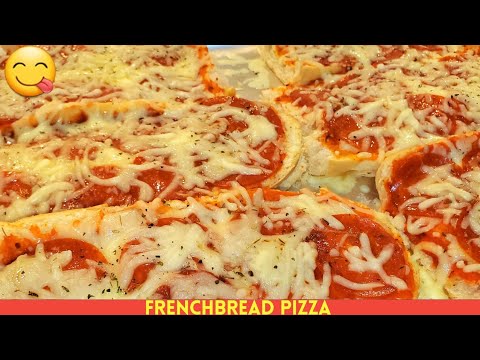 Easy Homemade French Bread Pizza | School Cafeteria Style Easy Homemade French Bread Pizza | School Cafeteria Style