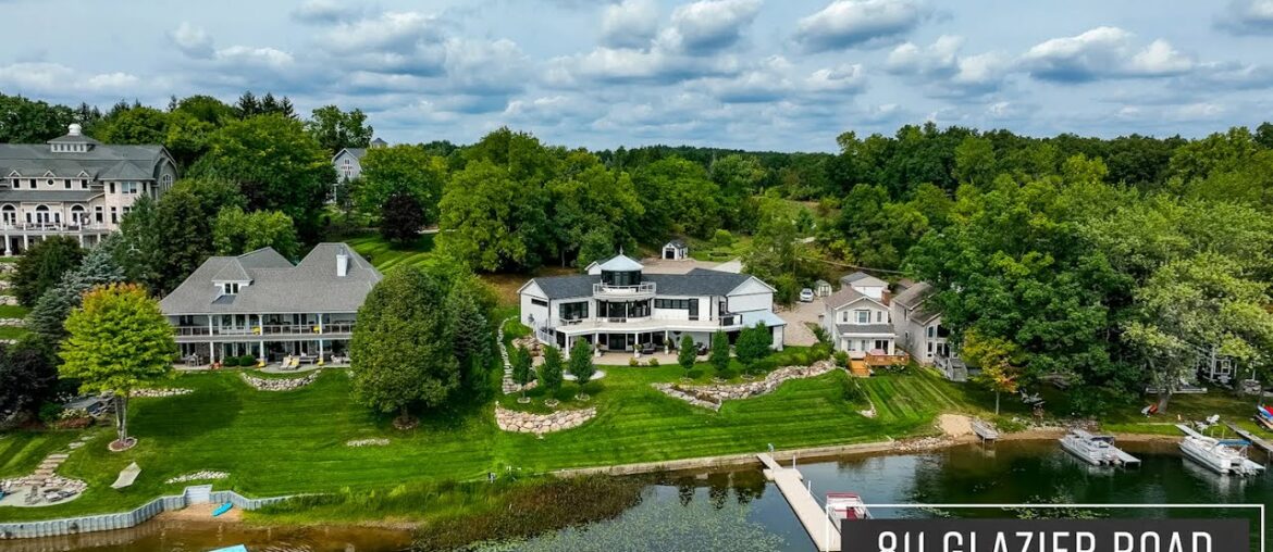 811 Glazier Rd, Chelsea MI 48118 - Custom Cavanaugh Lake Waterfront Home with Everything!