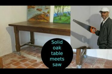 Dining table becomes coffee table