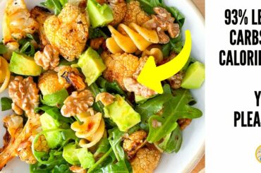 ROASTED CAULIFLOWER makes this PASTA salad a healthy POWERHOUSE!