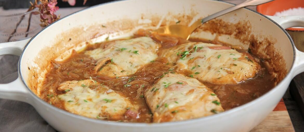 Laura Vitale Makes French Onion Chicken