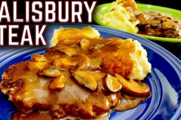 HOW TO MAKE SAVORY SALISBURY STEAK ON FLAT TOP GRILL! PIT BOSS SIERRA GRIDDLE COOK