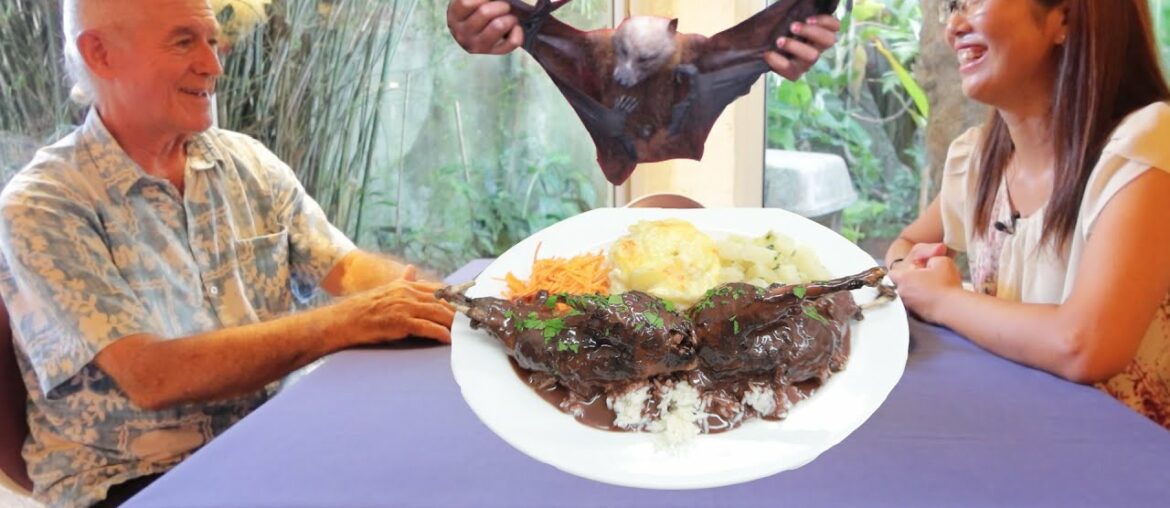 This Legend French Chef Cooking A Bat In His French Restaurant in South Pacific Vanuatu | Flying Fox