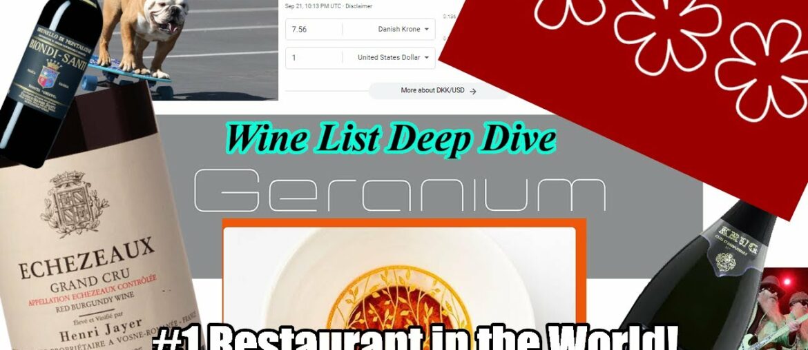 Diving into the Wine List at the #1 Restaurant in the World, Geranium, in Copenhagen, Denmark!