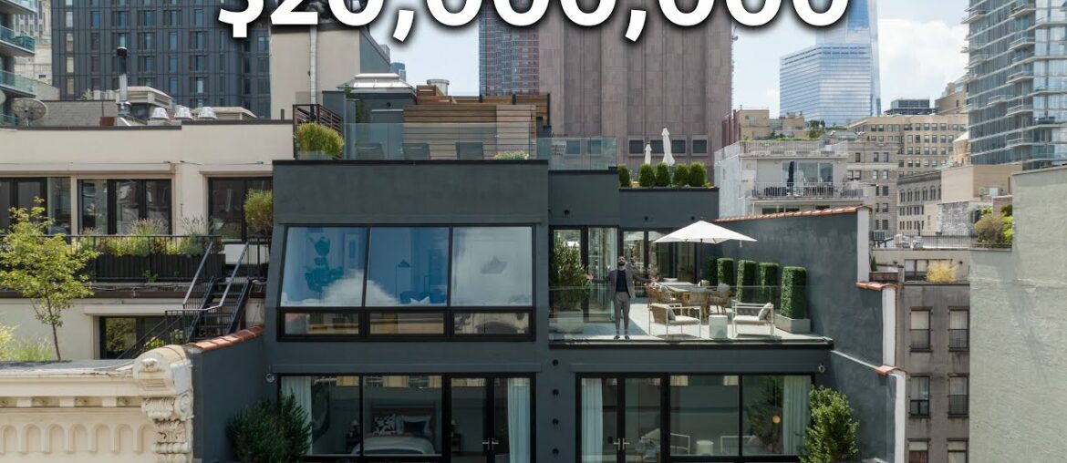 Touring a $20,000,000 NYC Penthouse With a Massive Rooftop Deck Touring a $20,000,000 NYC Penthouse With a Massive Rooftop Deck