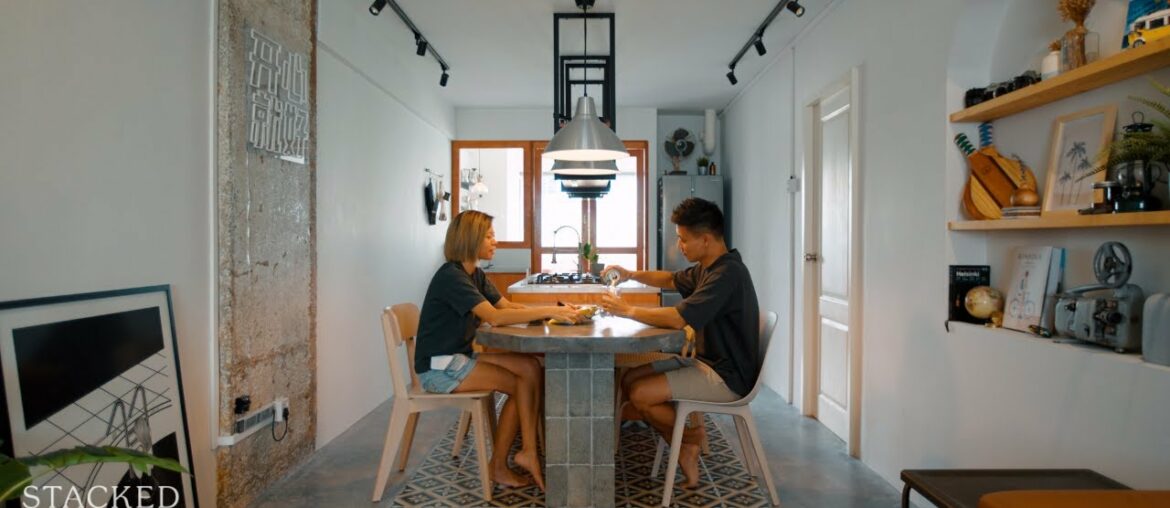 Inside A Self-Designed Raw Industrial HDB Home With A Creative Flair Inside A Self-Designed Raw Industrial HDB Home With A Creative Flair