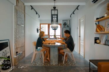 Inside A Self-Designed Raw Industrial HDB Home With A Creative Flair