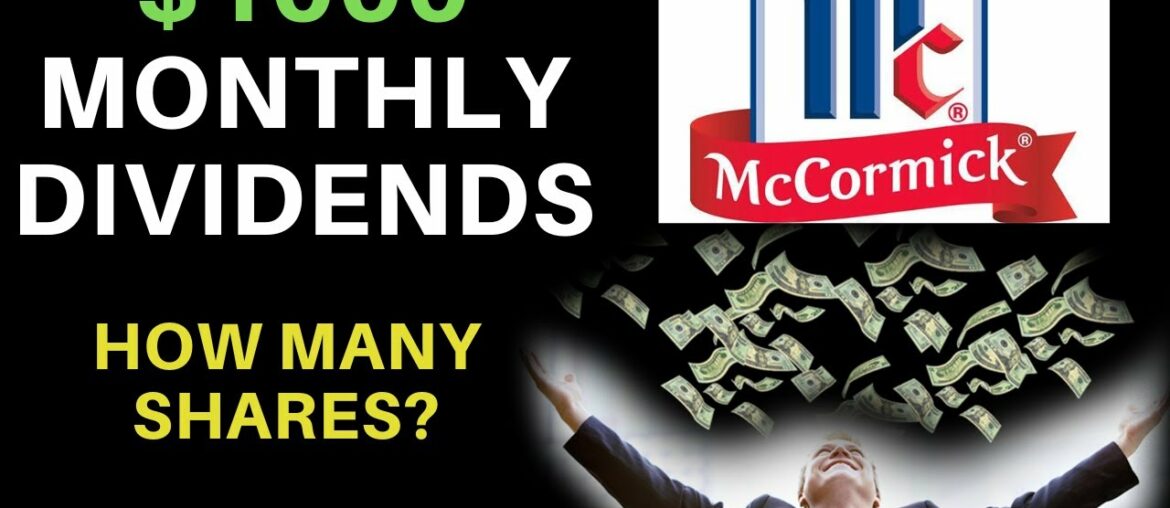 How Many Shares Of Stock To Make $1000 A Month? | McCormick & Company (MKC) How Many Shares Of Stock To Make $1000 A Month? | McCormick & Company (MKC)