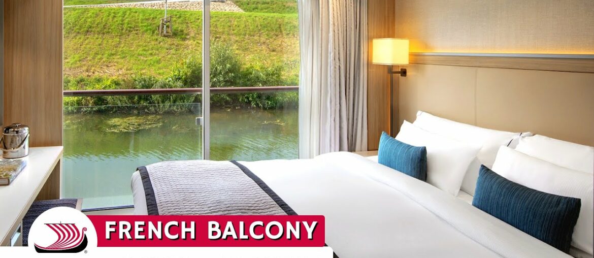 Viking River Cruises | French Balcony Stateroom Full Walkthrough Tour & Review 4K | Viking Longship