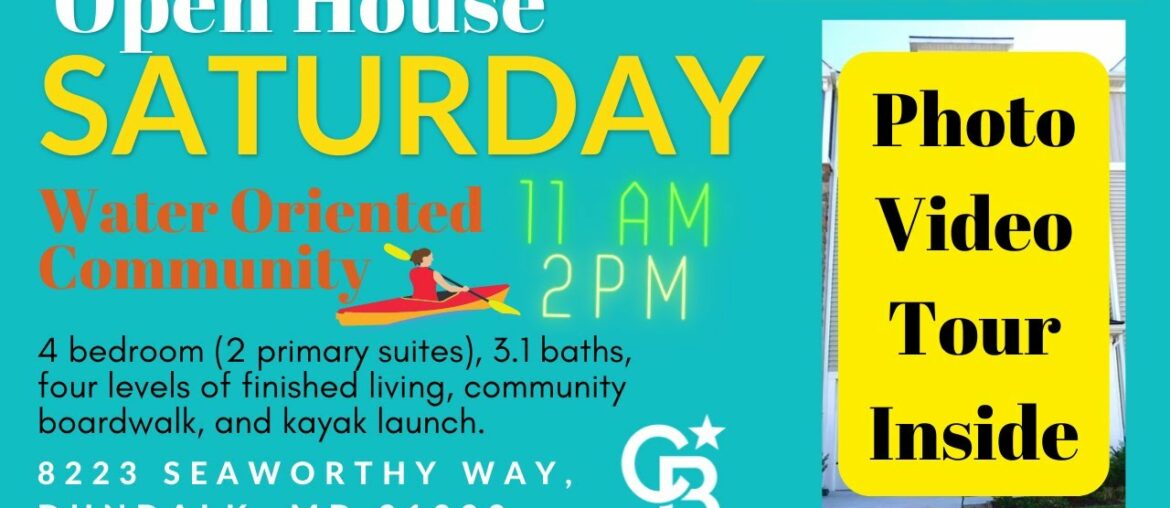 4 BR 3.1Baths | Water Views in Dundalk, MD OPEN HOUSE TOMORROW! 11-2 Improved Price, TOO!