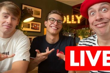 Trying French Crepes with "French Highschooler" LIVE
