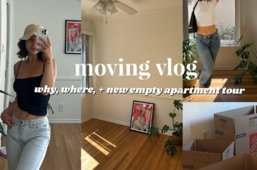 I moved! new & empty Los Angeles apartment tour (+ why & where)