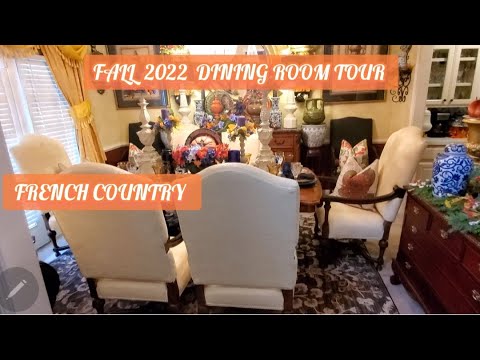 Fall 2022 Dining Room Tour/Decorate With Me/French Country Fall 2022 Dining Room Tour/Decorate With Me/French Country
