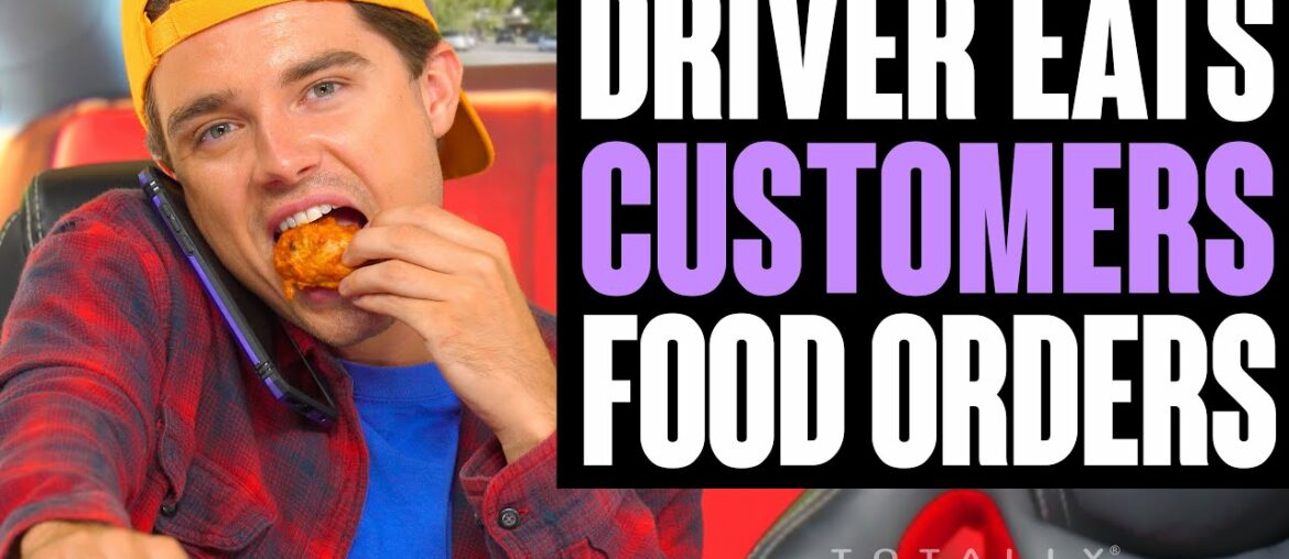 Delivery Driver Eats Customer Food!