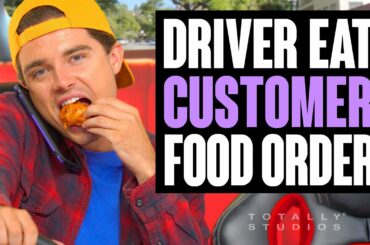 Delivery Driver Eats Customer Food!