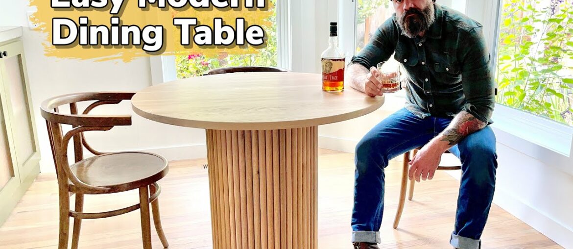 Crazy Easy Modern Dining Table || insanely easy table build