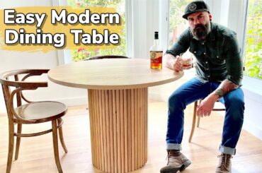 Crazy Easy Modern Dining Table || insanely easy table build