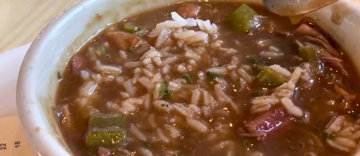 DELICIOUS GUMBO AND ROASTED OYSTERS