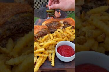 French Onion Patty Melt Recipe | Over The Fire Cooking by Derek Wolf