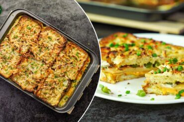 Savory Mortadella Stuffed French Toast Recipe by SooperChef