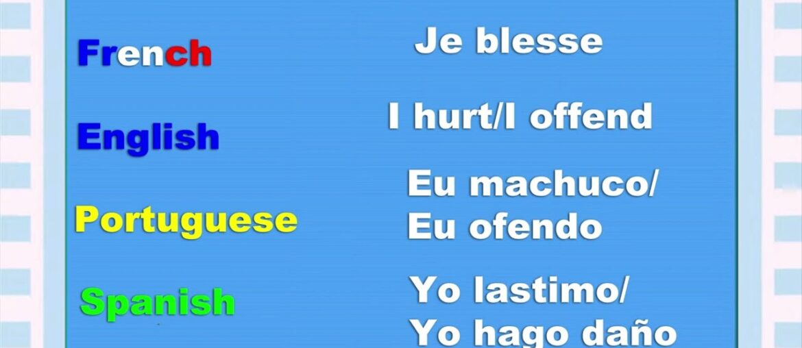 Side by Side Learning Method: French, English, Portuguese, Spanish 13 Romance Languages Comparison