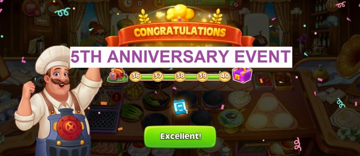 Cooking Madness -A Chef's Game: Anniversary Train Level 1 - 40