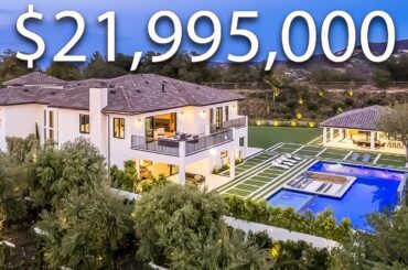 Inside A $21,995,000 MEGA ESTATE With A BasketBall Court!