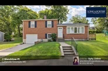 Sale: 3 Beds - 1 Bath - 1666 sq ft - Lutherville Timonium - MD [$375,000] MLS #: MDBC2049094
