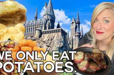 Our Followers Dared Us -- So We Ate Nothing But Potatoes ALL DAY At Universal Orlando
