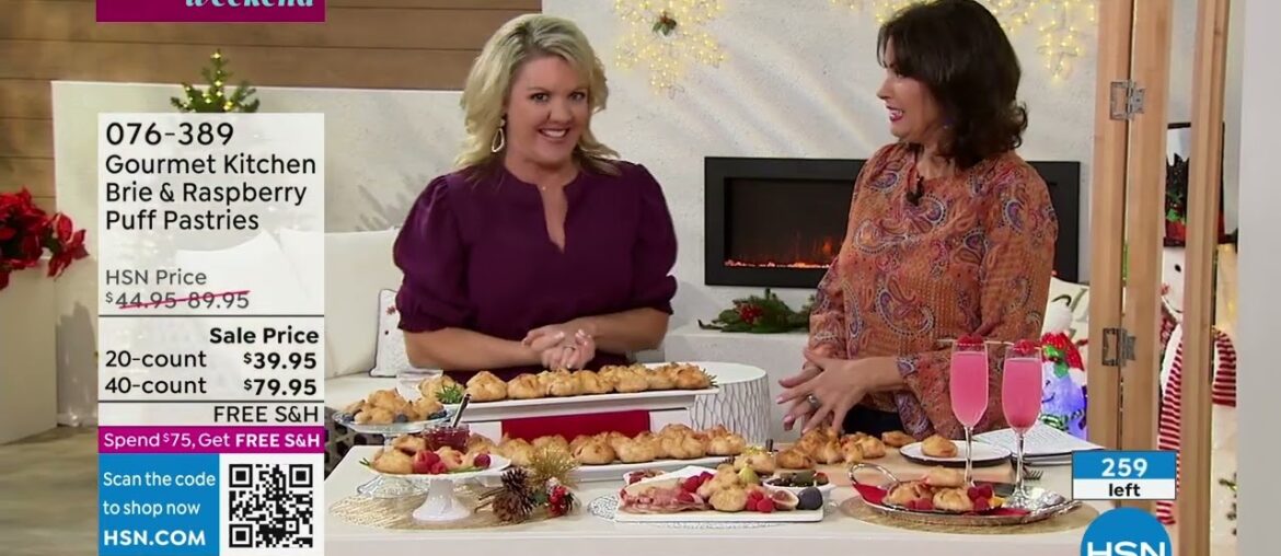 Gourmet Kitchen 20ct Brie Raspberry Puff Pastries Shi… Gourmet Kitchen 20ct Brie Raspberry Puff Pastries Shi...