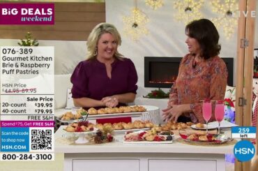 Gourmet Kitchen 20ct Brie   Raspberry Puff Pastries  Shi...