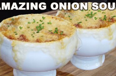 Classic French Onion (Onyo) Soup! - Chef Jean-Pierre